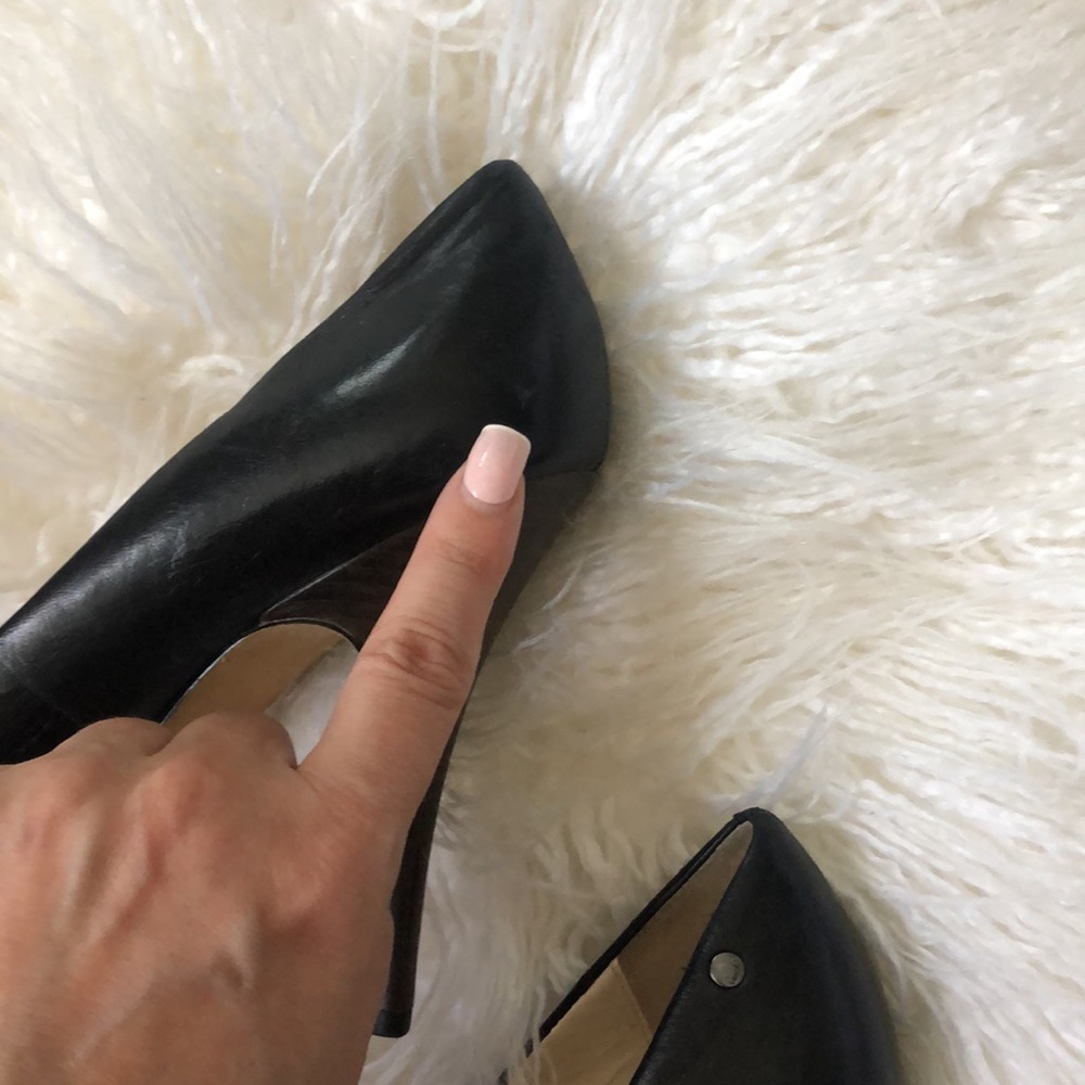 COACH Nappa Leather Buffy Black Heels - Picture 9 of 16